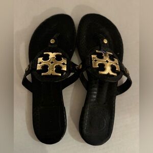 Tory Burch Metal Miller Sandals, EUC